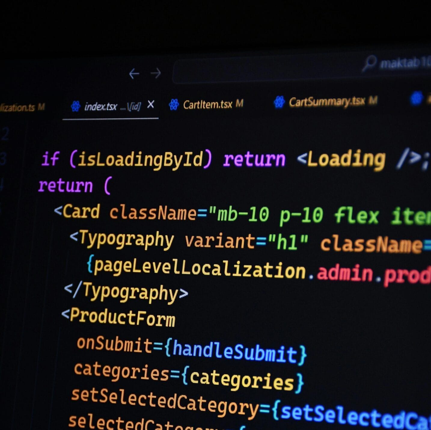 React.js Frontend Code image
